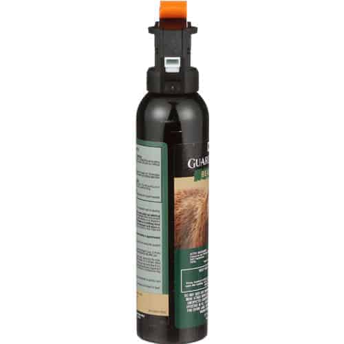 A bottle of Guard Alaska® Bear Spray 9 oz on a white background.