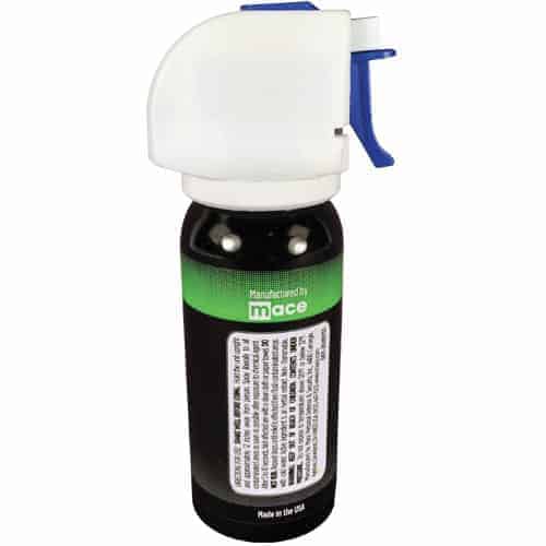 A black and white spray bottle displaying the Take Down OC Relief Decontamination Spray label on a white background.