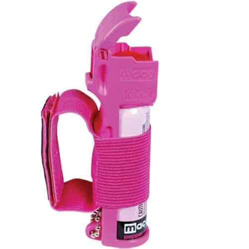 A Mace® Pepper Spray Jogger - Pink with a handle on it.