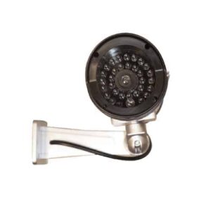 A Bullet Style IR Dummy Camera placed on a white background.