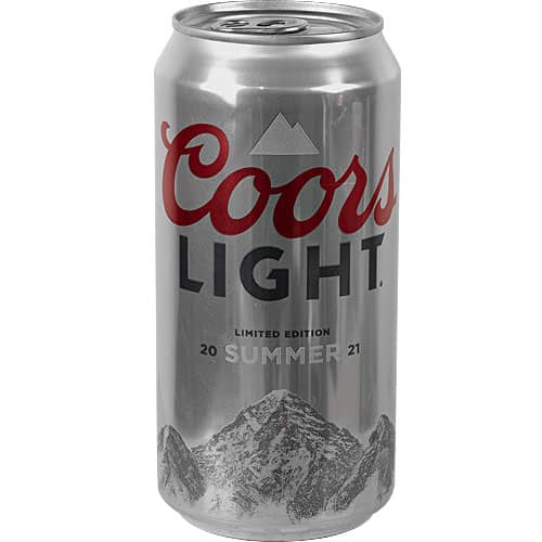 A Coors Light Can Safe on a white background.