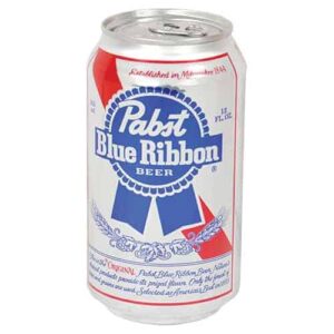 A PBR Beer Can Safe on a white background.