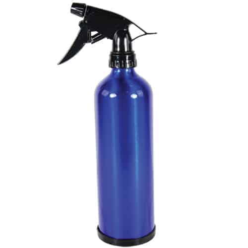 A blue Spray Bottle Diversion Safe on a white background, ideal for use as a Diversion Safe - discreetly concealing important items while blending seamlessly into any space.