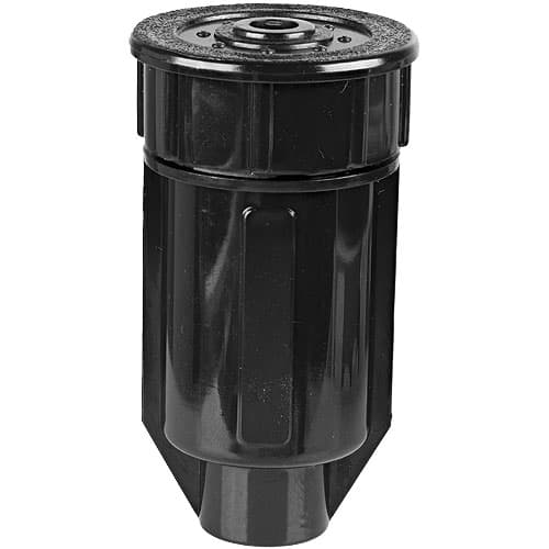 A black plastic container with a lid, ideal as a Sprinkler Head Key Hider Diversion Safe.