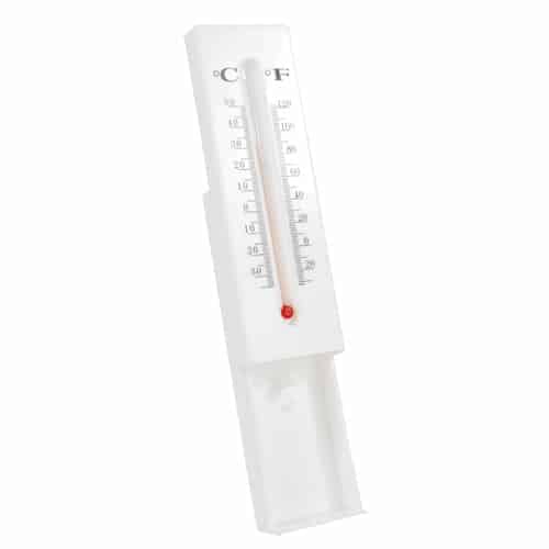 A white Thermometer Diversion Safe.