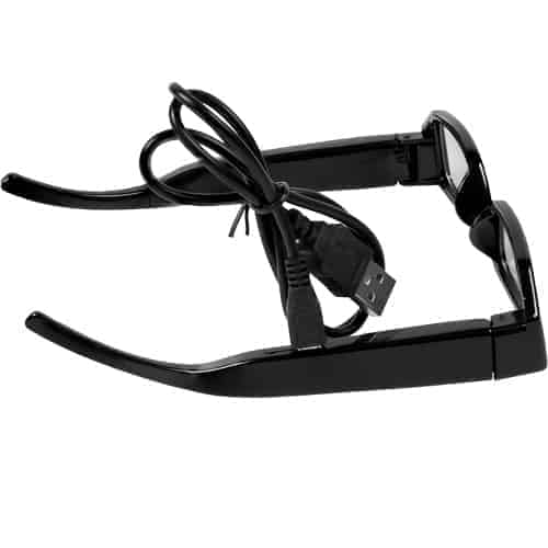 A pair of HD Eye Glasses Hidden Spy Camera with built in DVR.