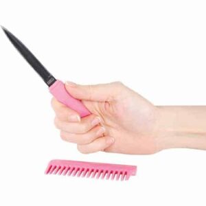 Comb Metal Knife Pink Open A