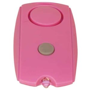 Mini Personal Alarm with LED Flashlight and Belt Clip Pink A