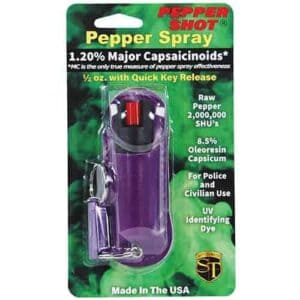 Pepper Shot 1.2% MC ½ oz Halo Holster – Purple