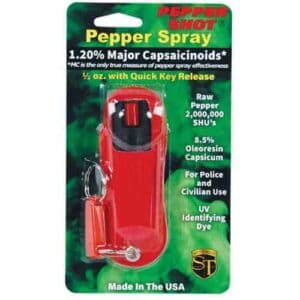 Pepper Shot 1.2% MC ½ oz Halo Holster – Red