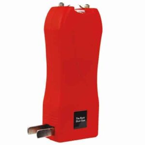 Runt Rechargeable Stun Gun With Flashlight And Wrist Strap Disable Pin Red B