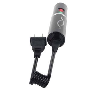 A rechargeable cord with a plug attached to it, perfect for powering up your Lipstick Stun Gun Rechargeable With Flashlight.