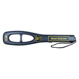 A Safety Technology Hand Held Metal Detector showcasing safety technology, set against a white background.