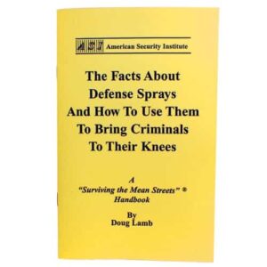 A comprehensive guide on Tactical Defense Spray Book, providing all the necessary information on its usage to effectively neutralize criminals.