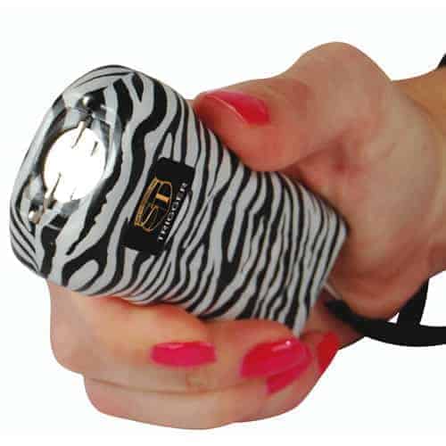 Trigger Stun Gun Flashlight with Disable Pin Zebra A