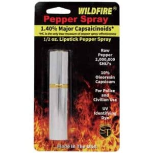 WildFire™ 1.4% MC Lipstick Pepper Spray Silver with 1.4% MC.