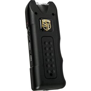 MultiGuard 80,000,000V Stun Gun Rechargeable with 120dB Alarm and 120-Lumen LED Flashlight — 4.9 Milliamp Output, Built-in Charger, Rubberized Grip, Nylon Holster, Available in 6 Colors