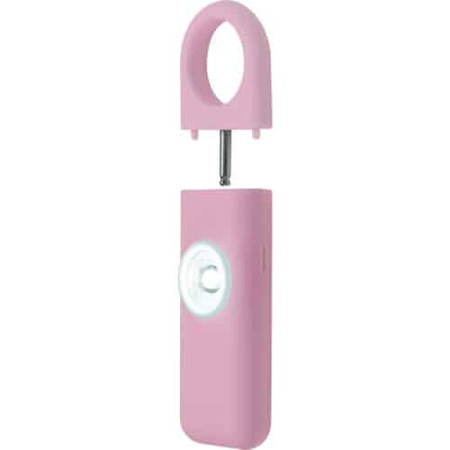 Personal Panic Alarm 130db and Strobe Pink Open