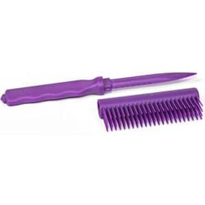 Plastic Brush Knife Purple Open