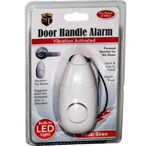 Door Guard 98db Alarm with Flashlight Front Packaged