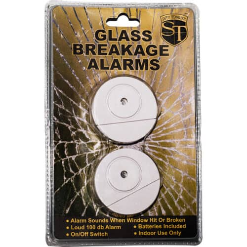 Glass Break Alarm 100db 2 Pack Front Double
