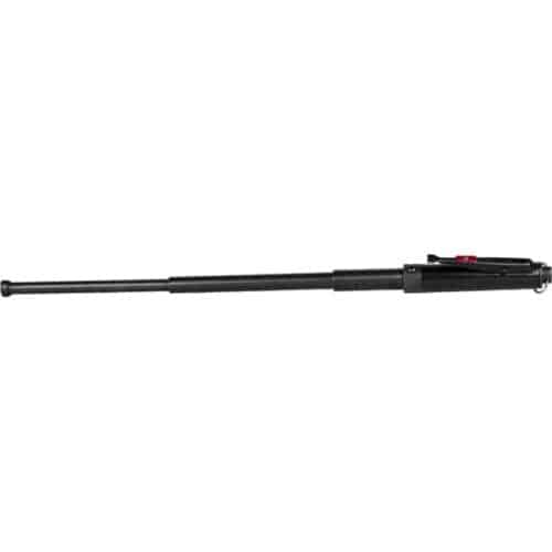 Automatic Expandable Steel Baton Black with Handle Opened 4