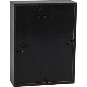 A black Photo Frame Diversion Safe with two screws on it that can also function as a diversion safe.