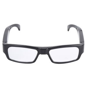 A pair of black rectangular eyeglasses with clear lenses, Import placeholder for 23228.
