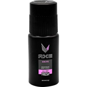 The Import placeholder for 23770, Black Axe Excite deodorant body spray, 4 oz, offers an "All-Day Fresh" fragrance, ensuring consistent quality for those seeking invigorating freshness.