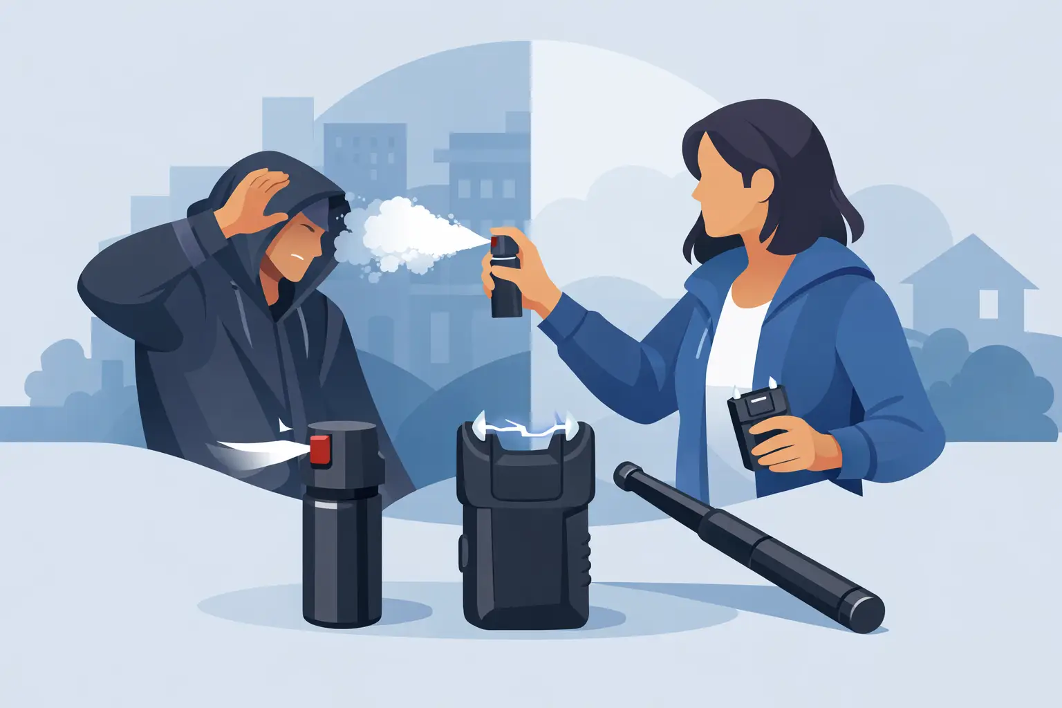 How Non-Lethal Self-Defense Tools Stop Attackers