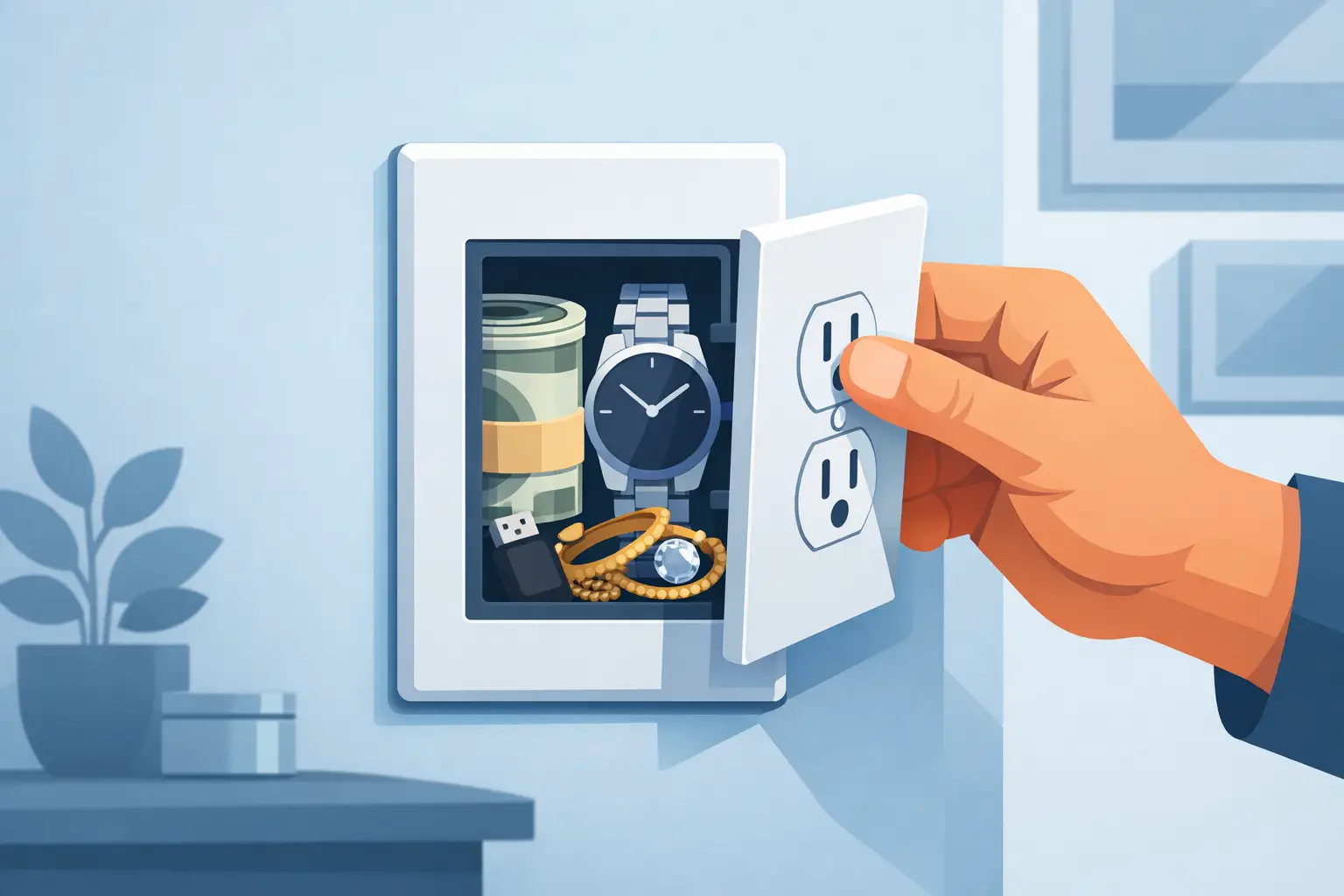 How a Wall Outlet Diversion Safe Hides Valuables