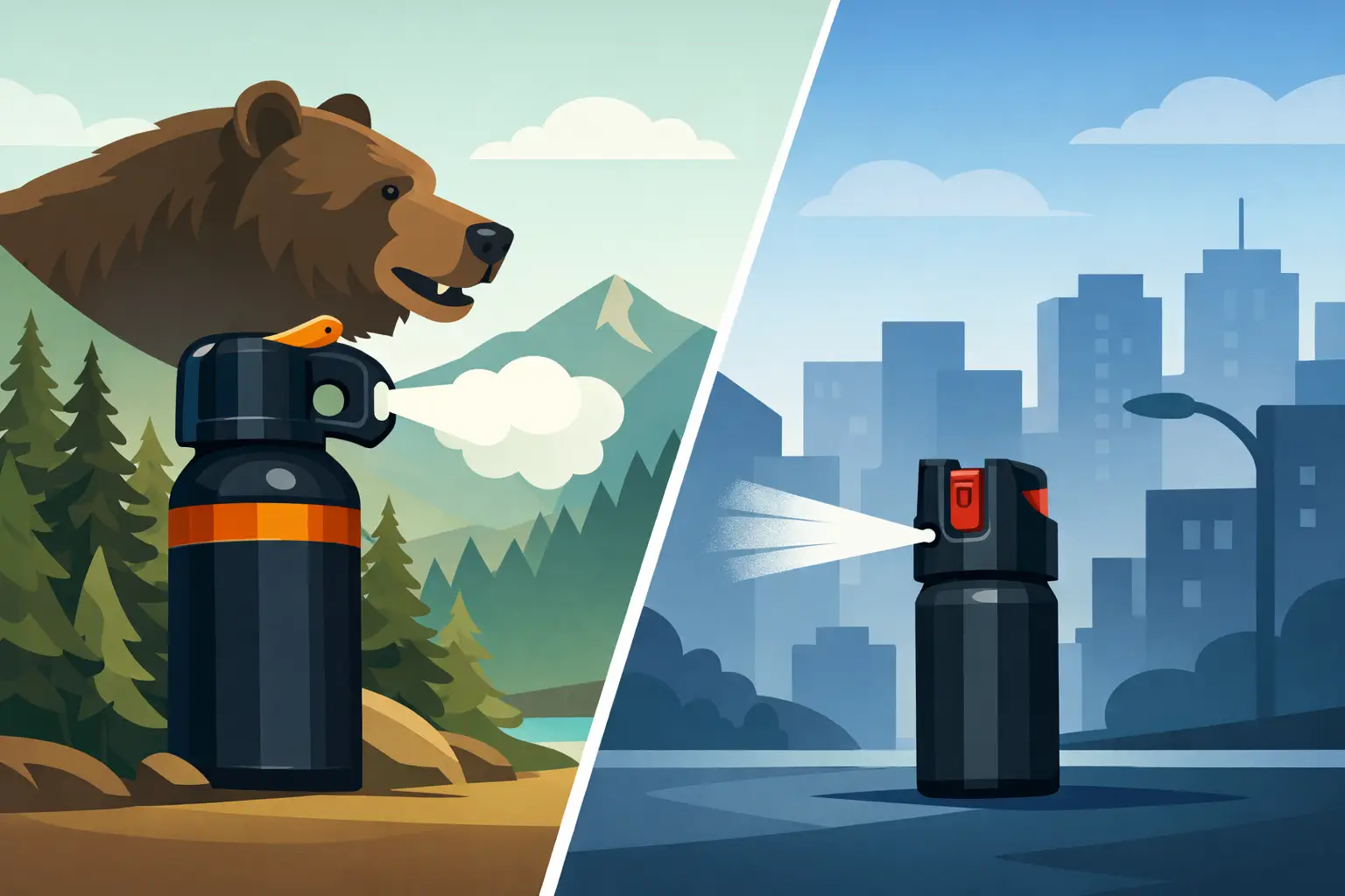 Bear Spray vs Pepper Spray: What to Carry