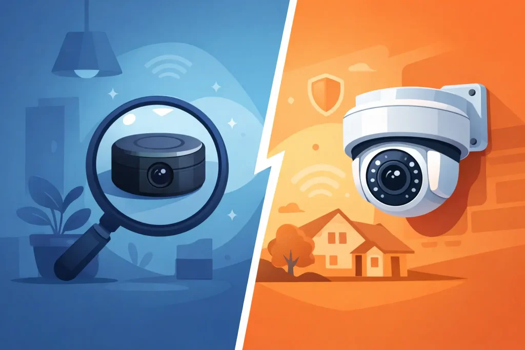 Hidden Camera vs Security Camera