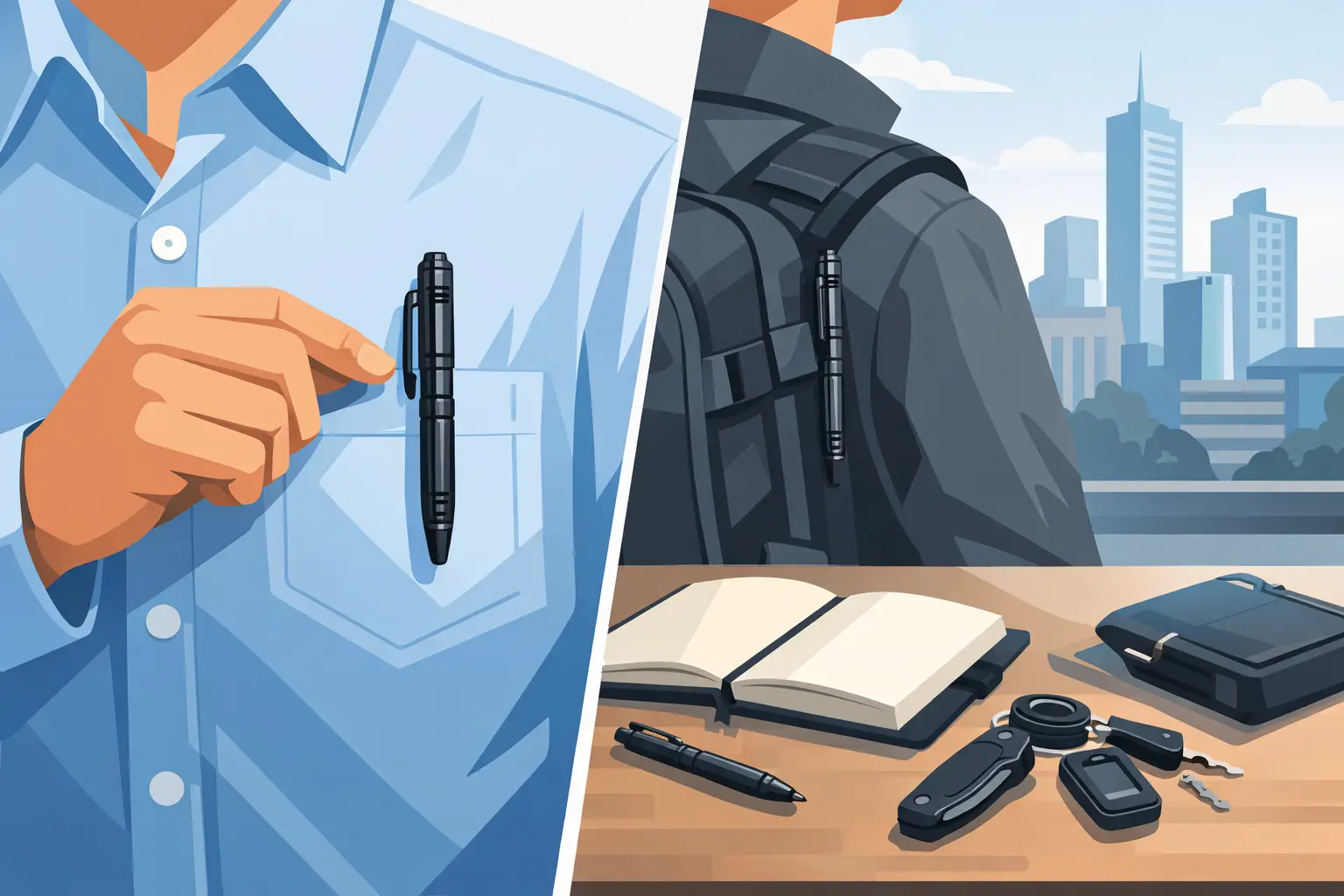 How to Carry Tactical Pen the Right Way