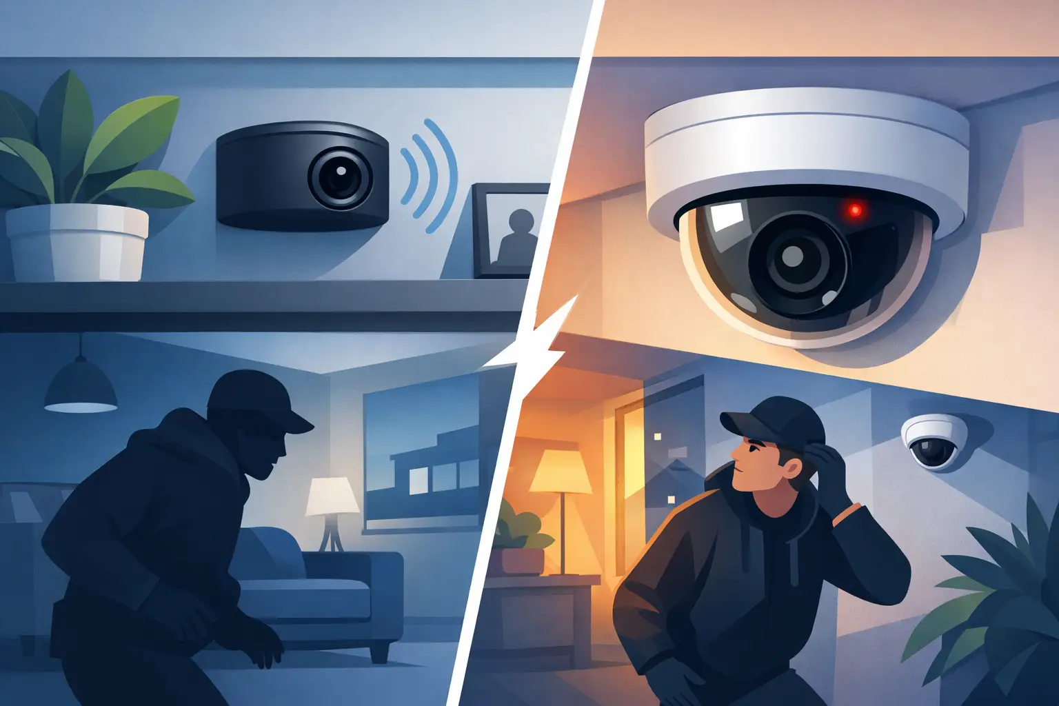 Hidden Camera vs Dummy Camera for Home Security