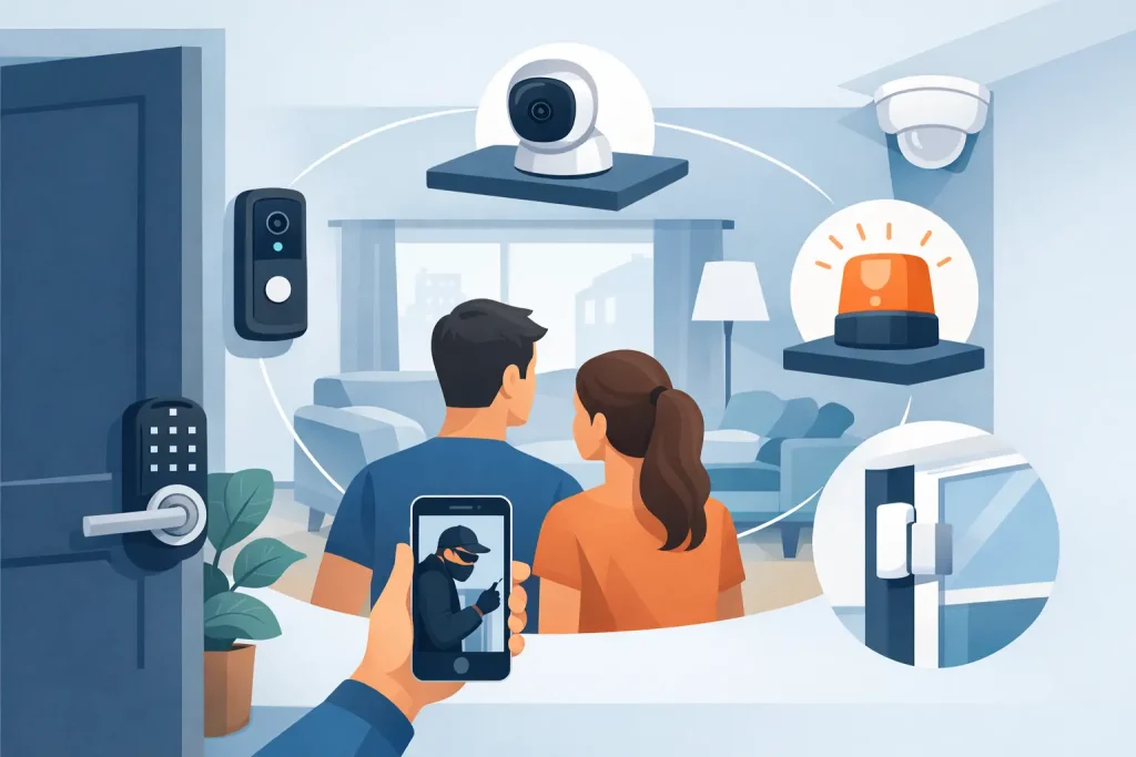 Home Security for Renters Without Wall Damage