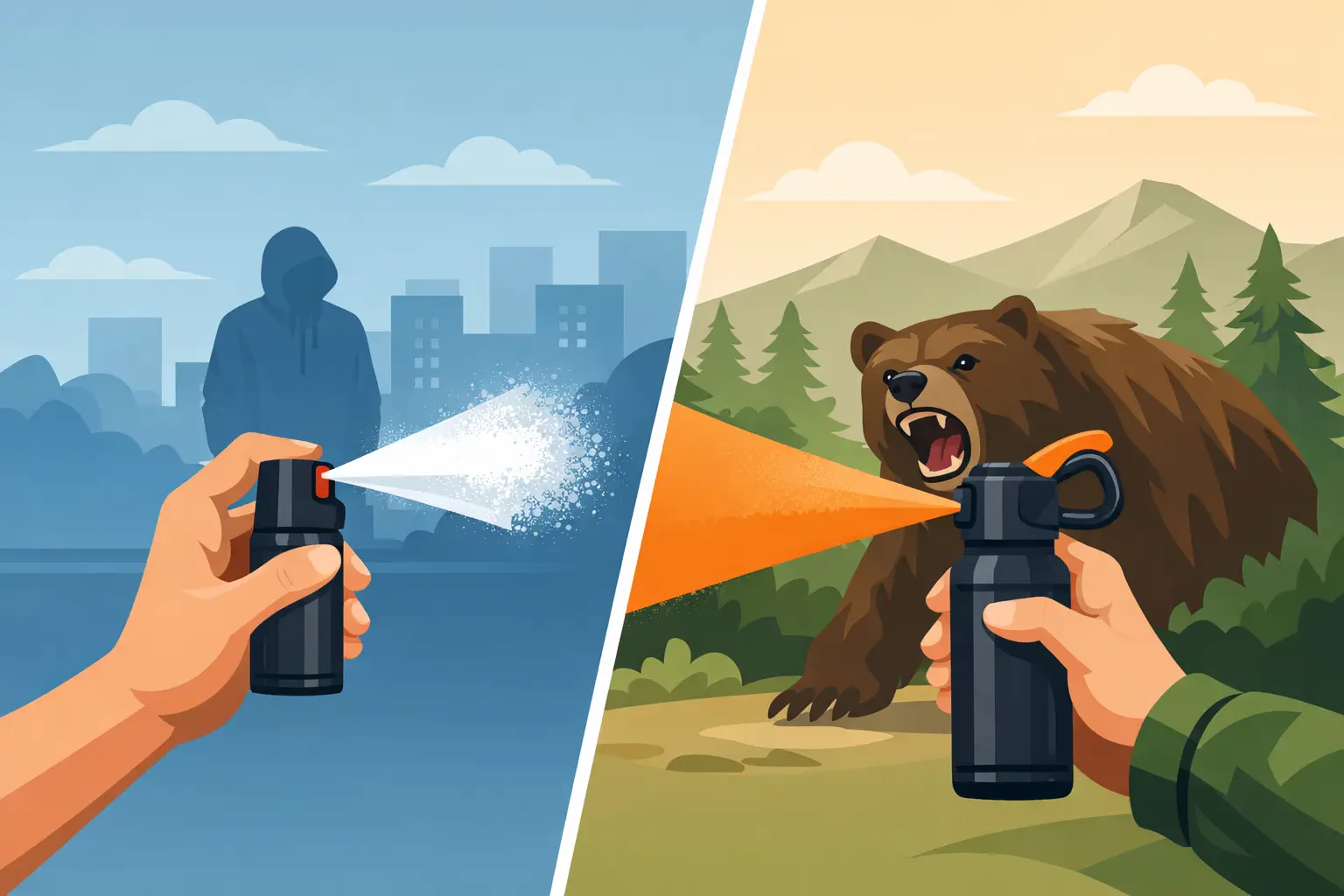 Pepper Spray Versus Bear Spray for Safety