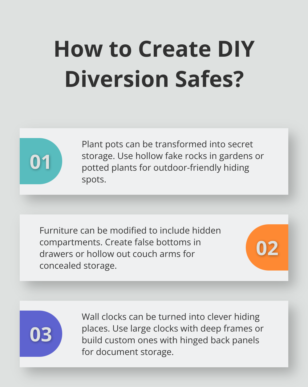 Infographic: How to Create DIY Diversion Safes?