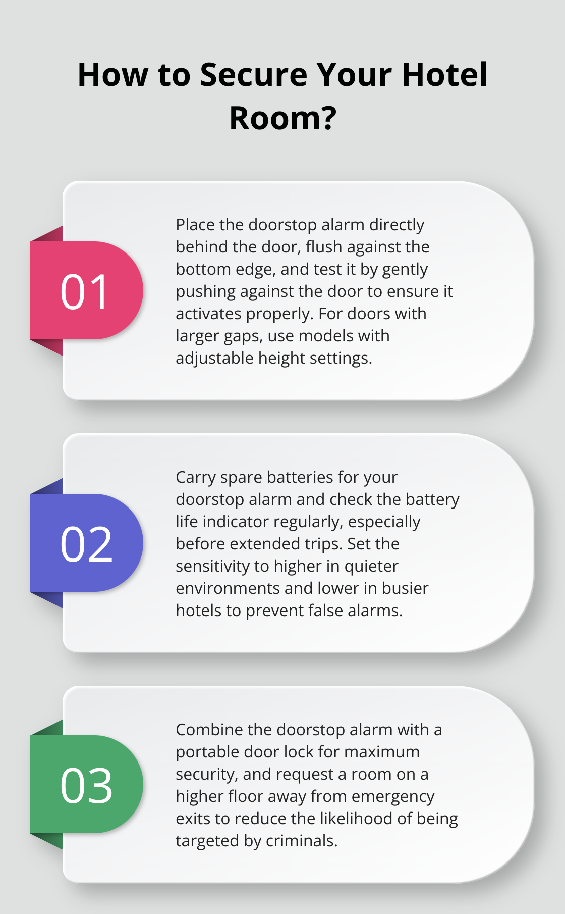 Infographic: How to Secure Your Hotel Room?