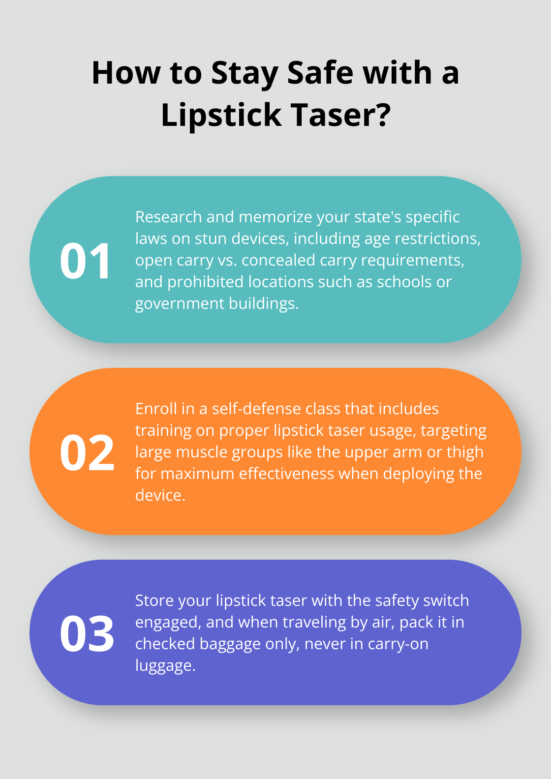 Infographic: How to Stay Safe with a Lipstick Taser?