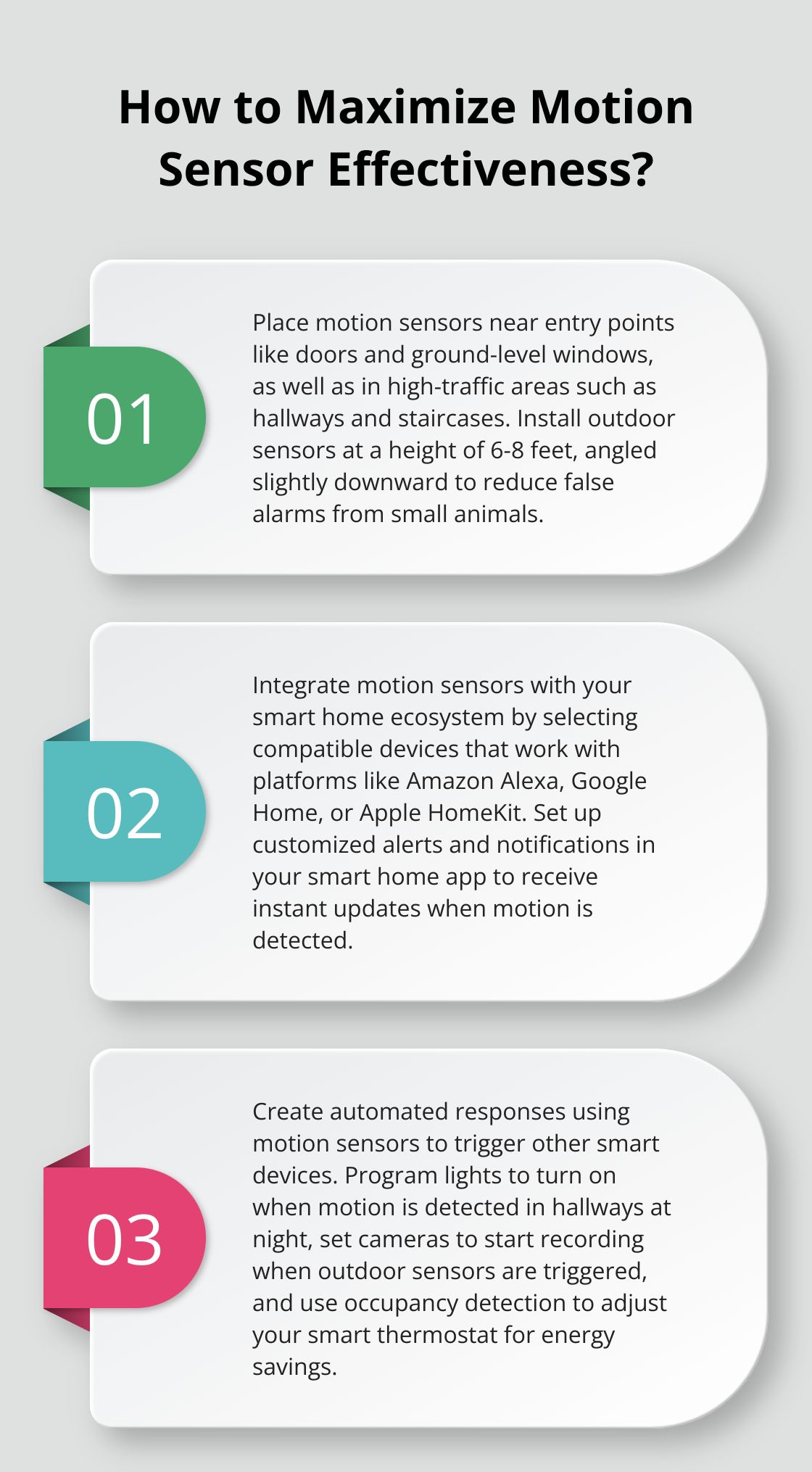 Infographic: How to Maximize Motion Sensor Effectiveness?