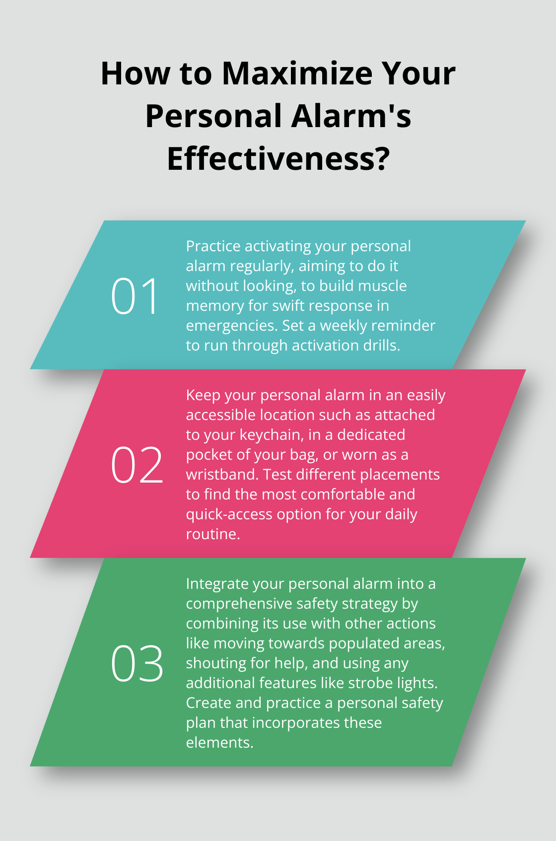 Infographic: How to Maximize Your Personal Alarm's Effectiveness?