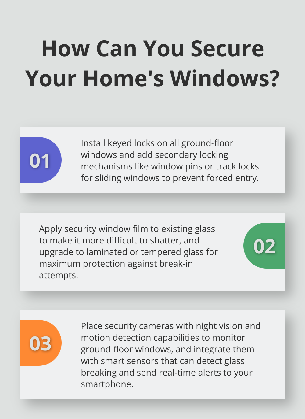 Infographic: How Can You Secure Your Home's Windows? - Window alarms